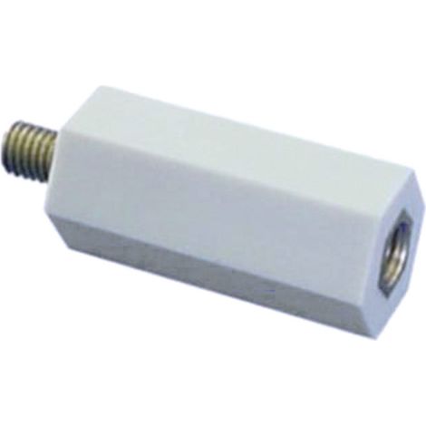 6S15  Isolierdistanzbolzen (L) 15 mm M6 x 7 mm  Polyester, Stahl verzinkt 1 St.