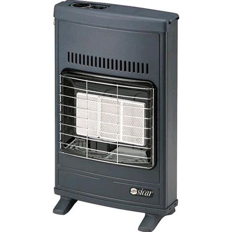 STUFA a GAS METANO VENTILATA a INFRAROSSI fino a 110 mc 20 mbar GRIGIO