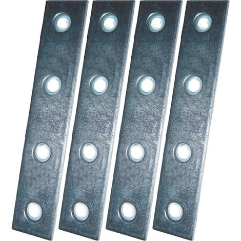 Verbindungsklemme Rechts Plc02, Verzinkter Stahl, 120 x 15 x 2 mm. 4 Stück