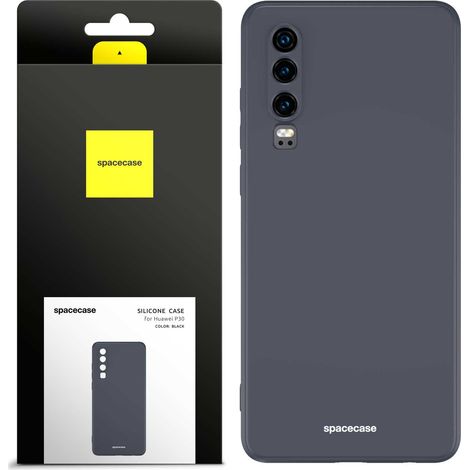 Étui en silicone Spacecase noir pour Huawei P30 (1/5)