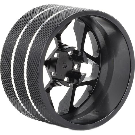Volant de commande en métal pour émetteur Futaba, Dumborc, RadioLink et Wfly (noir) (1/5)