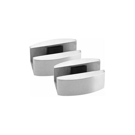 Porte Coulissante en Verre Guide de Sol Rouleau de Système de Porte Coulissante, ccessoires pour Portes Coulissantes en Verre Sans Cadre 304 Acier Inoxydable (1/5)