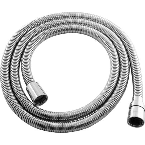 PaulGurkes Flexible Douche 160cm Tuyau Métallique Argent (1/2)