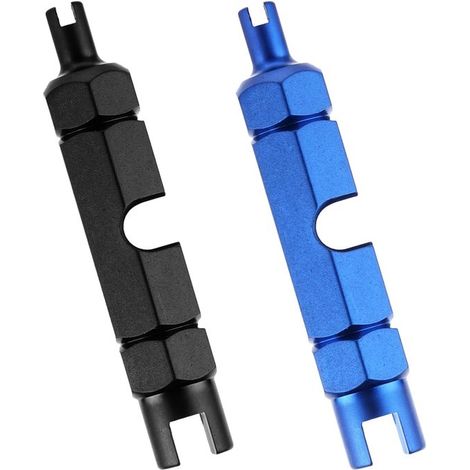 2 piezas de herramienta para desmontar válvulas de bicicleta, herramienta para quitar válvulas, herramienta extractora de válvulas de bicicleta (1/5)