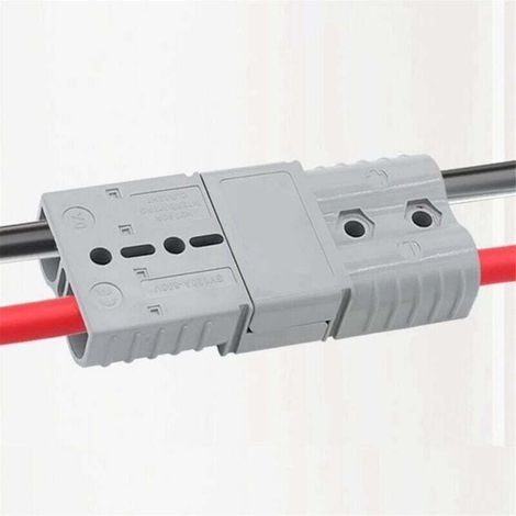 Kit Connecteur Rapide Anderson 50A Poignée pour Chargeur Batterie Chariot Élévateur 10 Pièces (1/4)