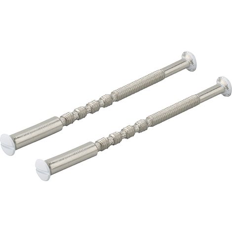 Thirard – Lot de 2 vis sécables M4 x 50mm – Finition blanche – Pour réglage micrométrique et pose nette – Compatible portes et volets