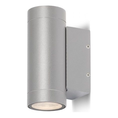 Faretto MIZZI II grigio argento 230V GU10 2x35W IP54