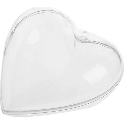 5pcs Boîte Cadeau Cœur Transparent en Plastique 65mm pour Mariage, Faveurs de Mariage, Bonbons, Événement, Fête (1/4)