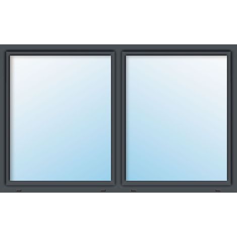 Meeth – Fenêtre PVC triple vitrage 150x100 cm – 2 vantaux à battue – Isolation thermique Ud 0,9 W/m²K – Résistante aux intempéries (1/5)