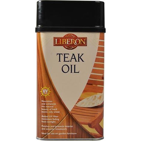 Liberon 014634 Teak Oil with UV Filters 1 litre LIBTOUV1L