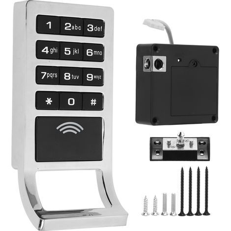 Mot de passe M1 carte serrure d'armoire clavier en alliage de Zinc pour armoires tiroirs armoires (1/5)
