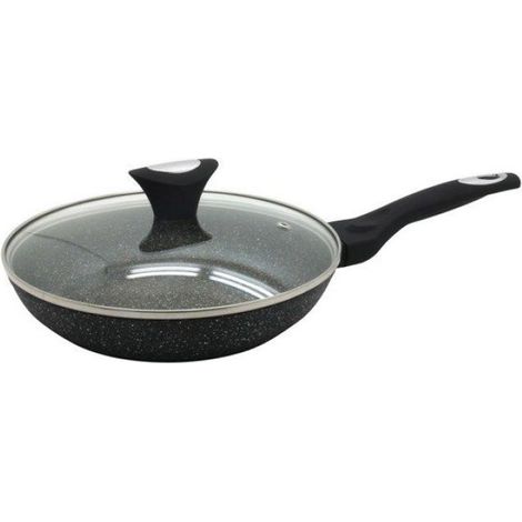 Poêle - Granit - 22 Cm - Compatible Induction - Noir - 1 Pièce (1/5)