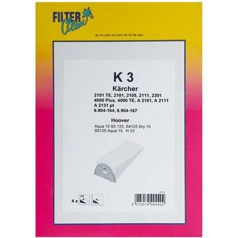 sachet de sacs karcher pour aspirateur KARCHER