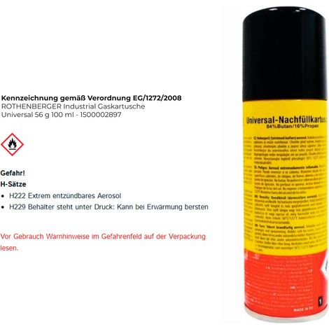 Gaskartusche Univ.56g 100 ml (1/3)