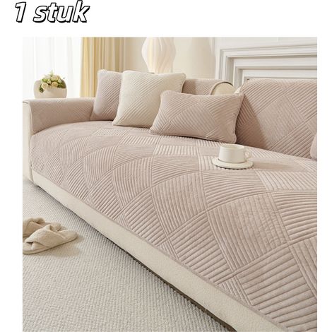 housse de canapé - Velours - Lavable - Housse pour canapé pour animaux - Imperméable et résistante aux griffures - Épaisse, antidérapante et isolante - Convient aux canapés une place du salon - 70 x 1 (1/5)