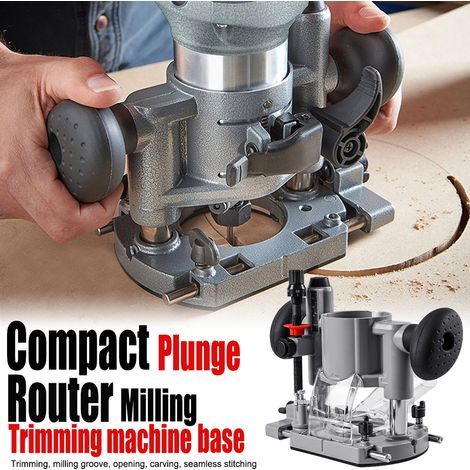 Support de Défonceuse Plongeante Compact en Aluminium - pour Fraisage et Sculpture