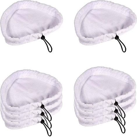 Set di 8 pezzi per scopa a vapore con panni in microfibra per la pulizia e ricambi lavabili. (1/4)