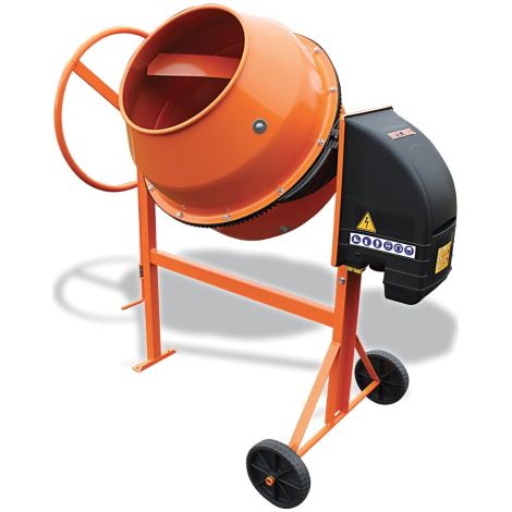Altrad – Bétonnière électrique 130L – Moteur monophasé 700W – Capacité de malaxage 100L – Pour chantiers humides et terrains accidentés (1/3)