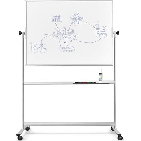 magnetoplan, Tableau rotatif, tôle d'acier laquée, l x h 1200