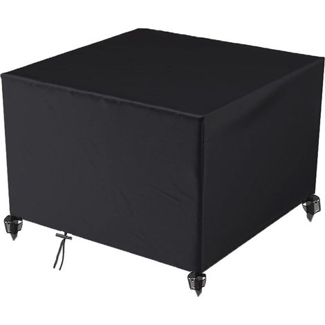 Garden Furniture Cover, 600D Oxford Fabric Garden Table Cover All Weather Protection for Table and Sofa Sets with Rope and Buckle Lock (126 x 126 x 74cm) (1/5)