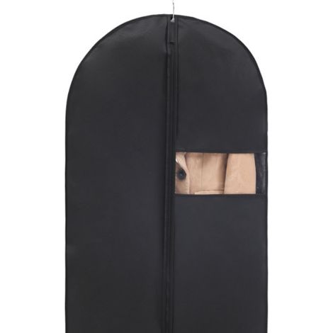 Sac à Vêtements Suspendu - Fenêtre Transparente 3 x 5 Pouces - Matière Non Tissée - Pour Costume, Manteau, Robe jusqu'à 91 cm - 1 Pièce (1/5)