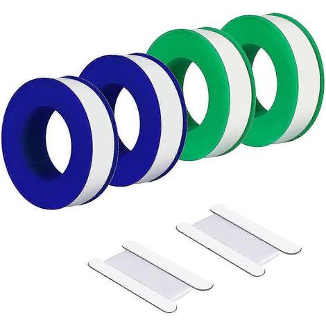 4 Rolls Thread Seal Tape - PTFE Tape for Plumbers with Portable Teflon Tape (1/5)