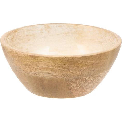 Cuenco bicolor de madera de mango Ava, 16 cm de diámetro, blanco - Atmosphera créateur d'intérieur