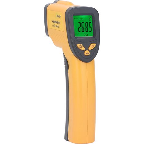 Thermomètre infrarouge numérique sans contact -50 à 600°C, pistolet de mesure de température LCD, thermomètre laser portable (1/5)