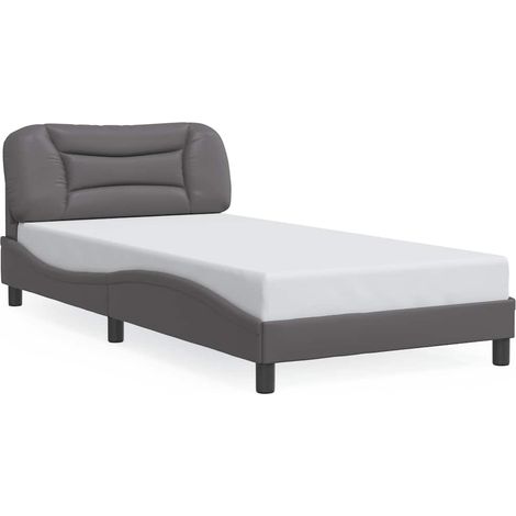 Maison Exclusive - Bettgestell ohne Matratze "Hvar" Grau 100x200 (1/5)