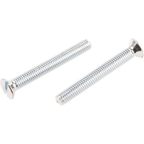 Vis à métaux RS PRO M5 à tête Fraisée fendue en Acier, 40mm ( Prix pour Sachet de 100 )