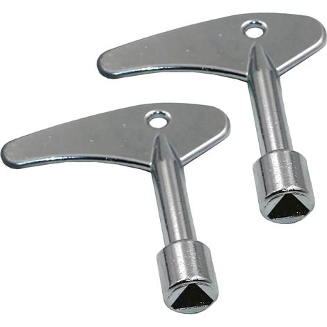 2 Pièce Clé Triangulaire en Métal,Clés Triangulaires,Clé de la Boîte du Compteur pour Armoire de Compteur Électrique à Eau de Gaz (1/4)