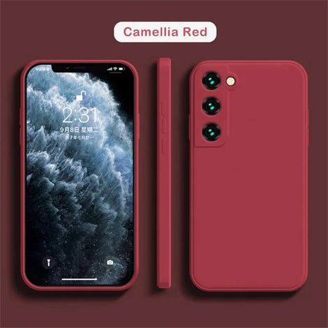Coque de téléphone en silicone rouge pour Samsung Galaxy S26 Ultra, protection arrière antichoc (1/5)