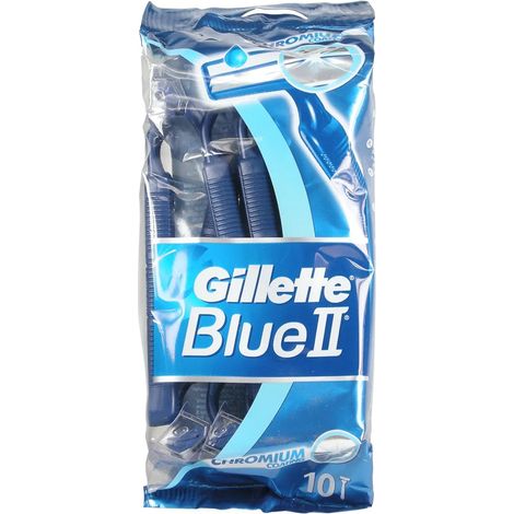 GILLETTE Blue II Chromium jednorazowe maszynki do golenia for men 10szt
