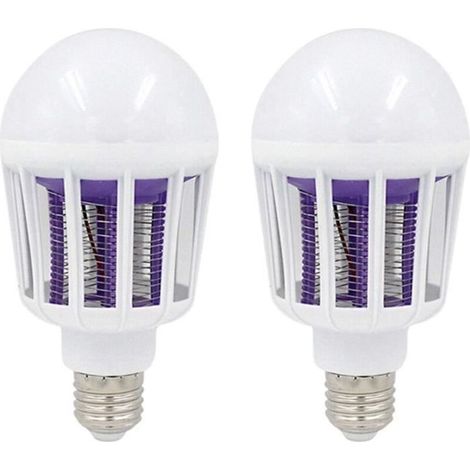 Pack de 2 ampoules LED ampoule anti-moustique 220v 110v E27 9w lampe anti-moustique électronique pour éclairage domest A246 (1/4)