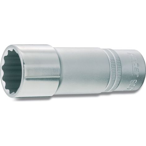 Hazet 900Tz-19 Inserto Chiave a Bussola Doppio Esagono, Argento, Attacco Quadro, Cavo, 12.5 mm 1/2 di Pollice