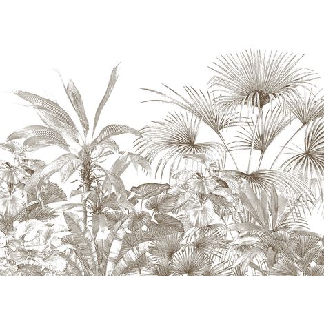 Papier peint panoramique - Plantes Tropicales - 130 cm x 91 cm (1/2)
