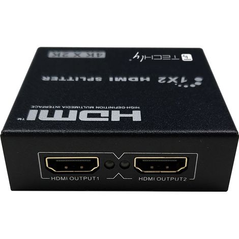 HDMI Splitter 1x2 4K30Hz Active HDMI Splitter Techly