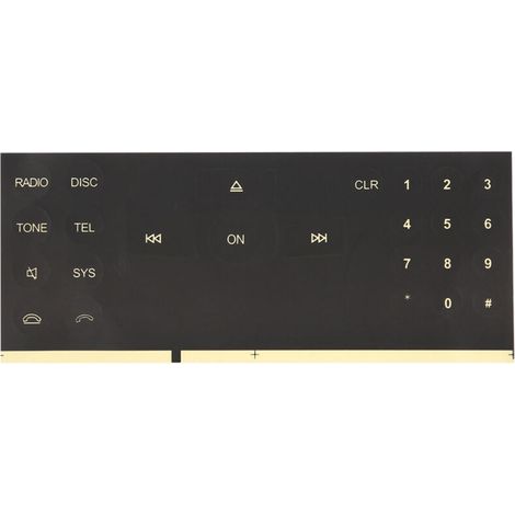 Eosnow Autocollants pour boutons CD d'autoradio, pour Mercedes Benz 2008 – 2014, accessoire automobile (1/5)