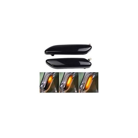 Paar getönte schwarze LED-Seitenblinker für Mini Cooper R60 Countryman 2010-2017 und Mini R61 Paceman 2012-2017 (1/5)