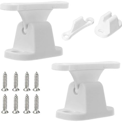 Bloc Porte Camping-Car – 2 Sets, Loquet, Blanc, Vis (1/5)