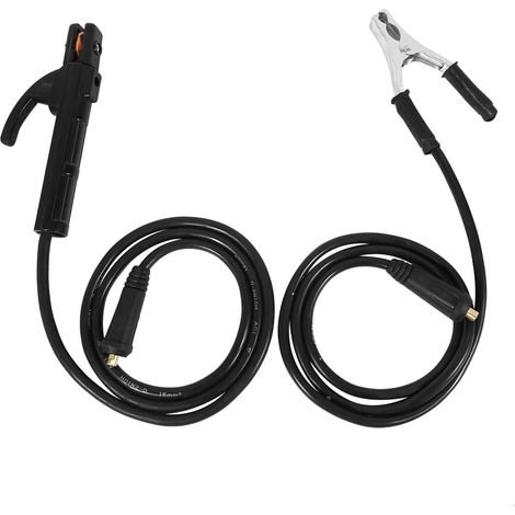 Set of professional 300A clamping clamps for MIG, TIG, and ARC welding machines. 1.5m cable. 10-25 plug. (1/5)