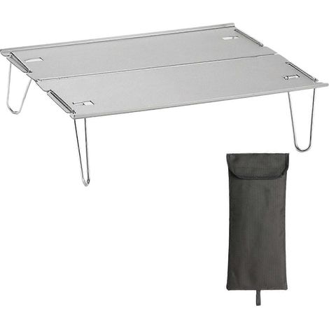 Mini table pliante ultralégère et portable pour le camping, les pique-niques et les barbecues en extérieur.