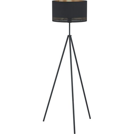 [GEBRAUCHT] B-Ware Eglo Stehleuchte Esteperra Stehlampe Standleuchte Leuchte Dreibein Schwarz/Gold