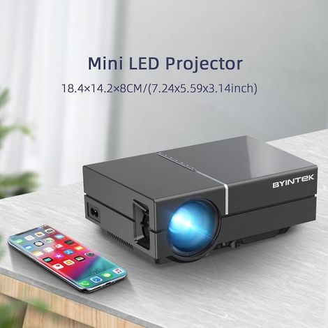Écran LCD numérique portable K8 1080p 150 pouces en anglais pour vidéo domestique, éclairage LED et vidéo 4K 3D (1/5)