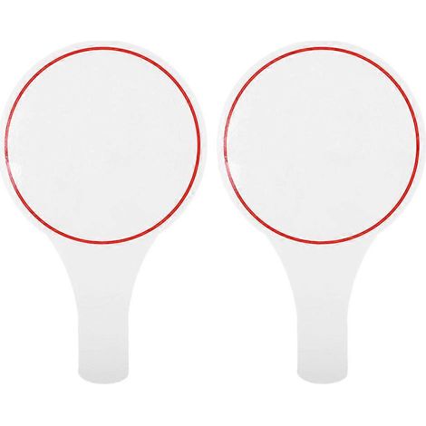 Lot de 2 tablettes effaçables à sec pour tableau blanc, tablettes simples face, mini-tableaux effaçables à sec pour réponses-25X15X0.5CM-Red