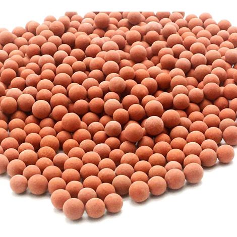 [Bola de filtro de ducha] Bolas de ducha rojas hechas de piedra iónica negativa, 30 g, material: carbón activado para filtración y purificación de agua.