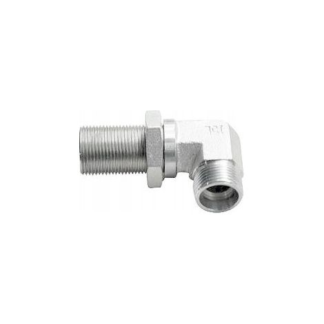Raccord coudé pour cloison M24x1,5 16S