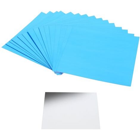 Adhesivo de pared con efecto espejo, adhesivo cuadrado autoadhesivo para el hogar, baño, dormitorio, color plata. (1/4)