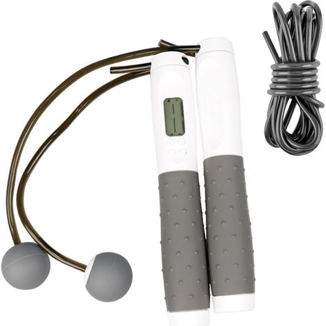 Corde à Sauter Numérique - Compteur Digital Calories Temps Poids - Mode Sans Corde - Roulement Acier 360° - Poignées Ergonomiques Antidérapantes - 1 Pièce (1/5)