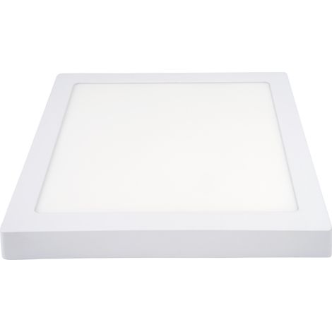 Pannello a LED quadrato a superficie - 24W - 300x300mm - 4500K - alluminio (1/5)
